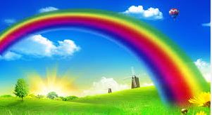 Divine rainbow God's bliss