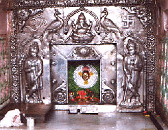 Padukas of Sri Narasimha Saraswati at Narasobachi Wadi Temple