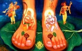 Swami Samarth Charan, lotus feet, paduka